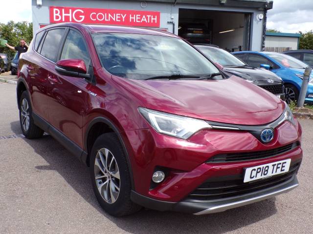Toyota Rav4 2.5 VVT-i Hybrid Icon Tech TSS 5dr CVT 2WD Estate Petrol / Electric Hybrid Metallic Red