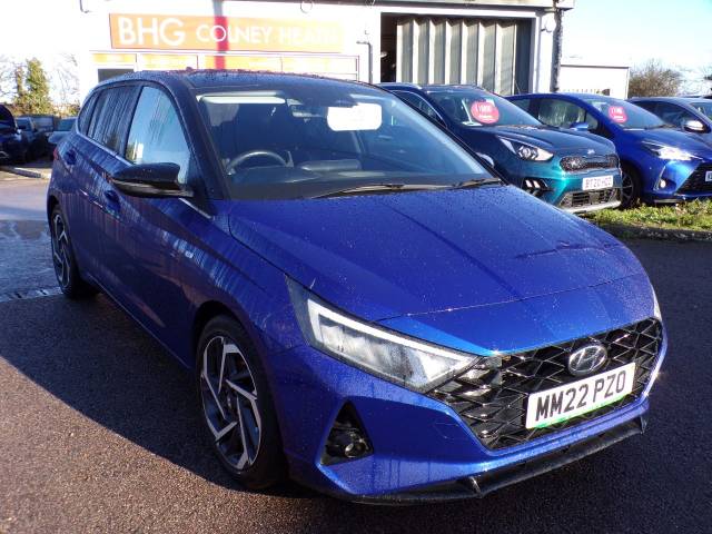 Hyundai i20 1.0T GDi 48V MHD Ultimate 5dr DCT Hatchback Petrol Metallic Blue