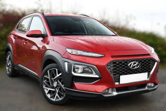 Hyundai KONA 1.6 GDi Hybrid Premium 5dr DCT Estate Petrol / Electric Hybrid Pearl Red