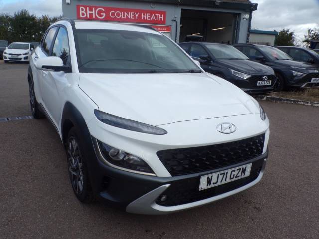 Hyundai KONA 1.6 GDi Hybrid Premium 5dr DCT Hatchback Petrol / Electric Hybrid Gloss White